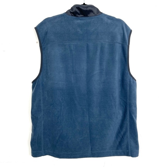 Greg Norman For Tasso Elba Golf Blue Fleece Zip Up Vest Men's Large - Picture 3 of 3